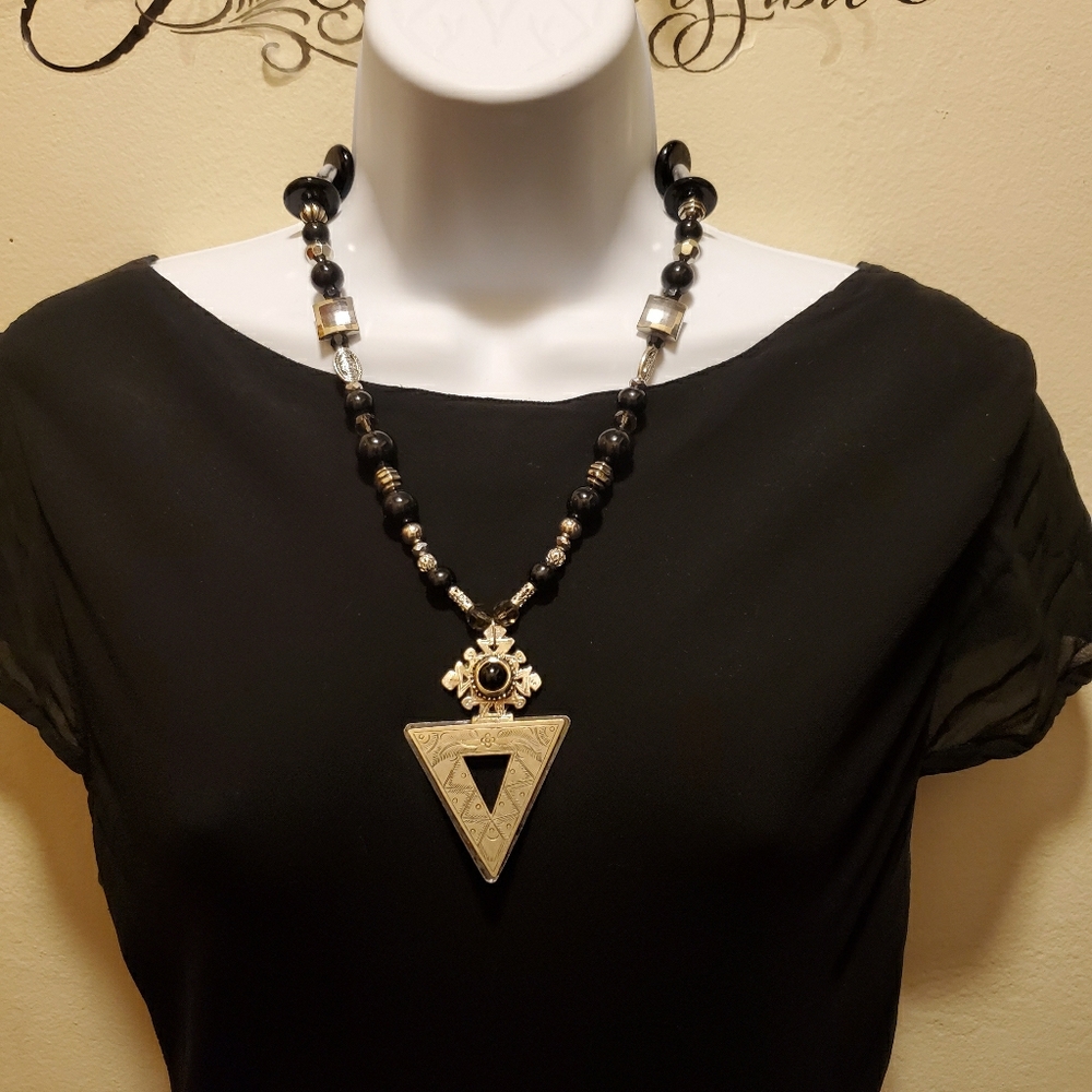 Women's vintage repurposed necklace